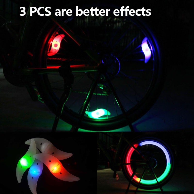 Bicycle Crescent Lamp Light Spoke Steel Wheel Safety Decorative Lamp