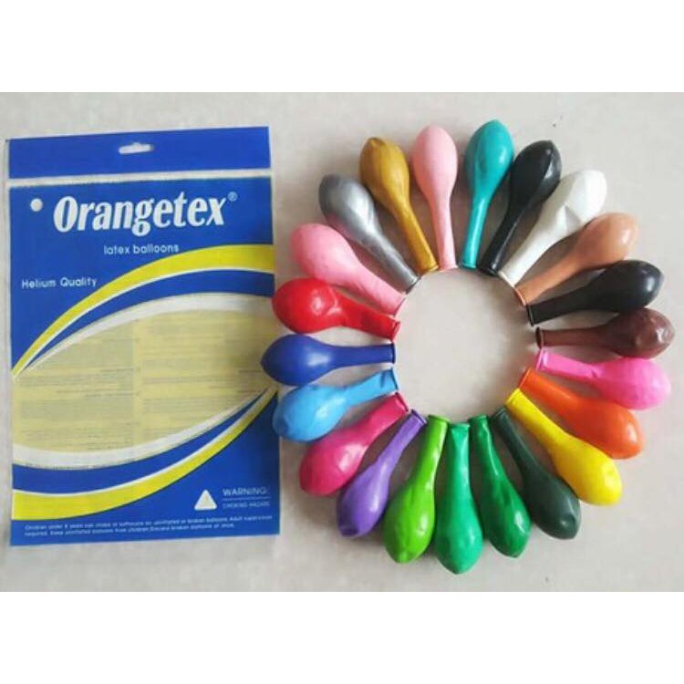 Bóng tròn trơn orangetex loại đẹp gói 50 quả / màu
