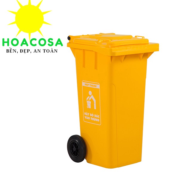 Thùng Rác Cộng Công 120L ( 120 Lít ) Nhựa Hiệp Thành Cứng Cáp, Bền Màu- Đồ Gia Dụng Hoacosa.