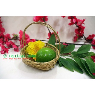 Giỏ tre đan decor, giỏ trang trí