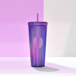 Ly Cold Cup Starbucks 24oz Bling Purple Swirl