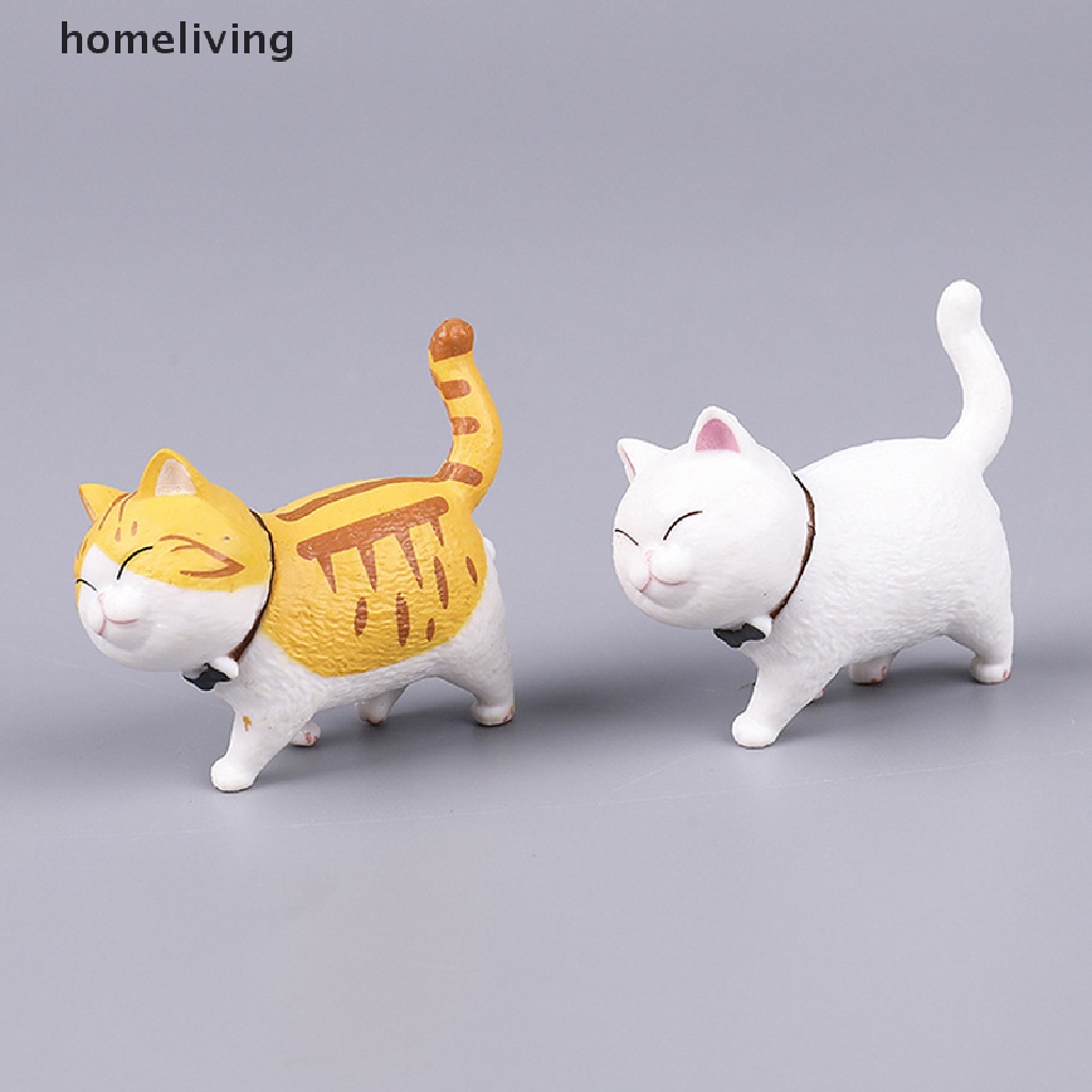 1 Mô Hình Chú Mèo Mini Bằng PVC Dễ Thương Dùng Trang Trí