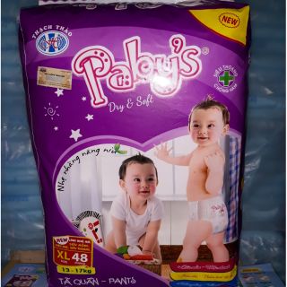 Giảm giá 2 gói Tã Bỉm Quần Thạch Thảo paby's Size M44/L54/ XL48/ miếng/XXL36 miếng