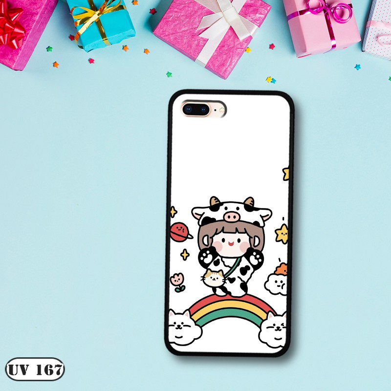 Ốp lưng nhám Iphone 7,8 Plus - in hình