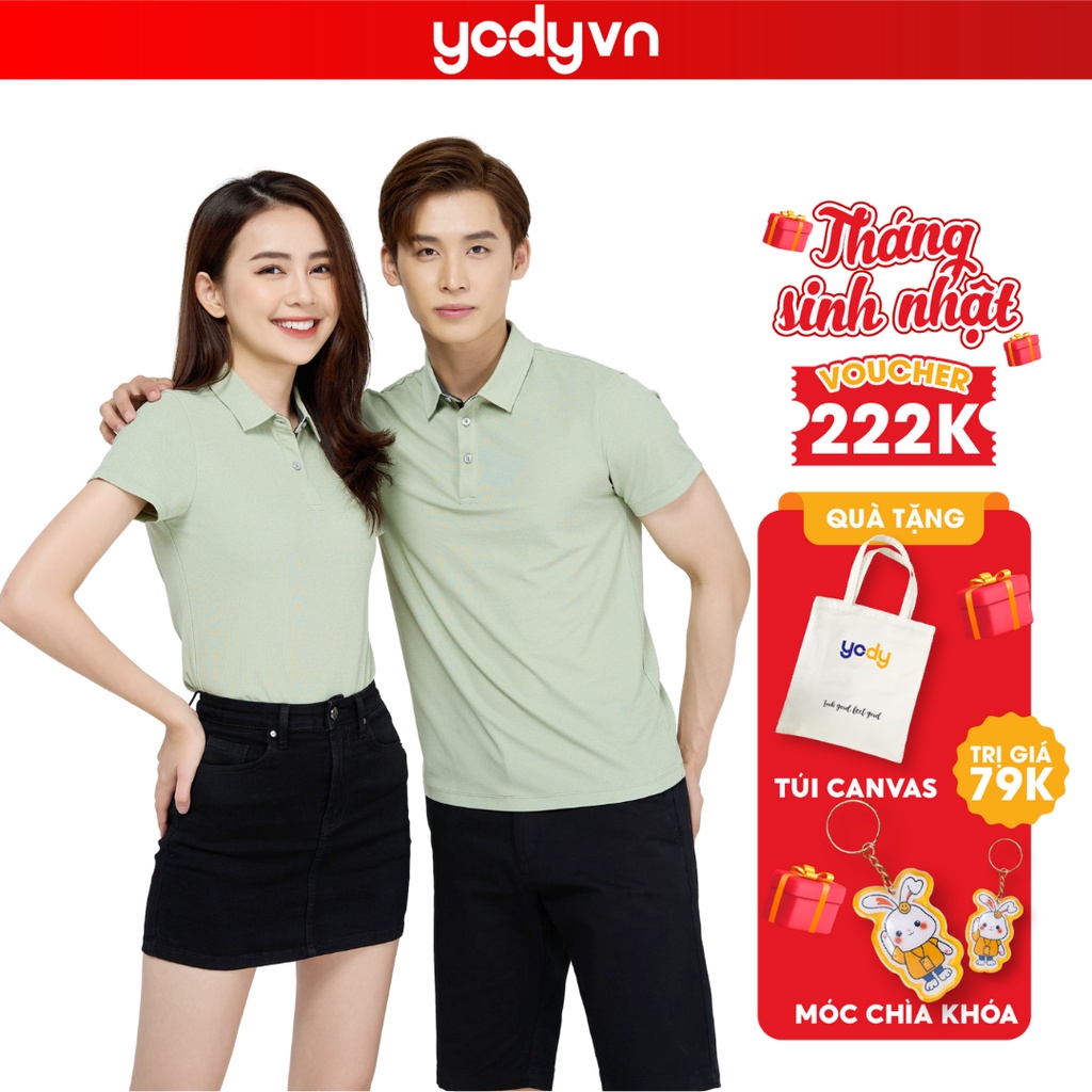 Combo áo đôi nam nữ YODY vải hàu APN5000, APM4321