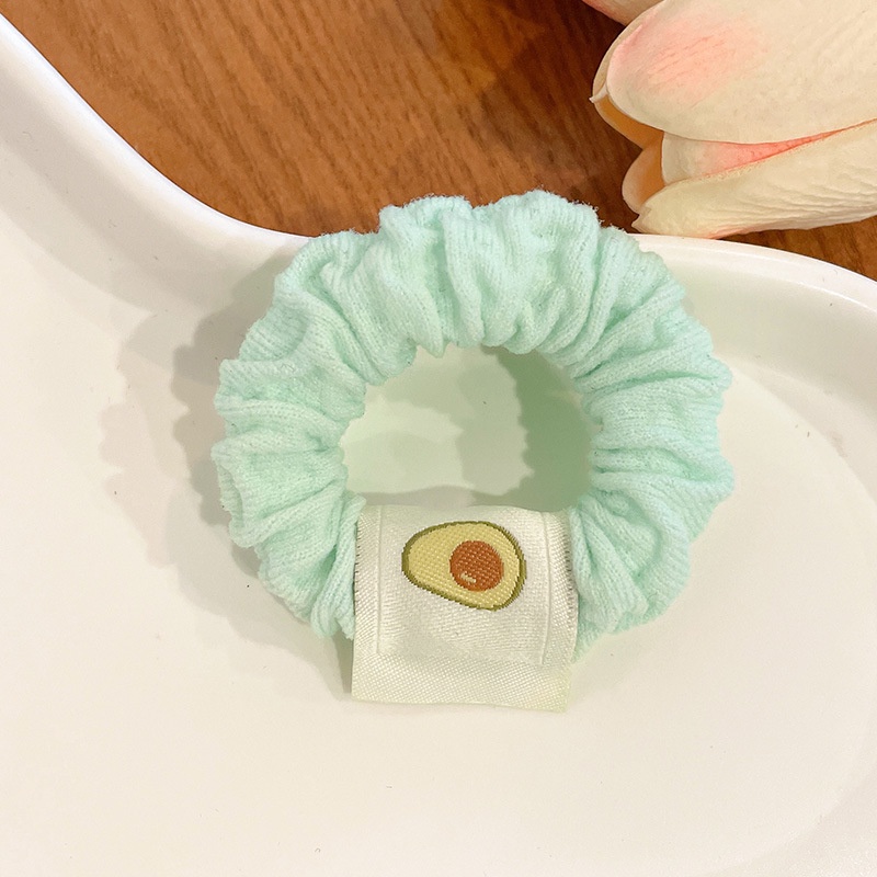 Dây Buộc Tóc Vải Màu Kẹo Họa Tiết Trái Cây Dễ Thương Cho Nữ