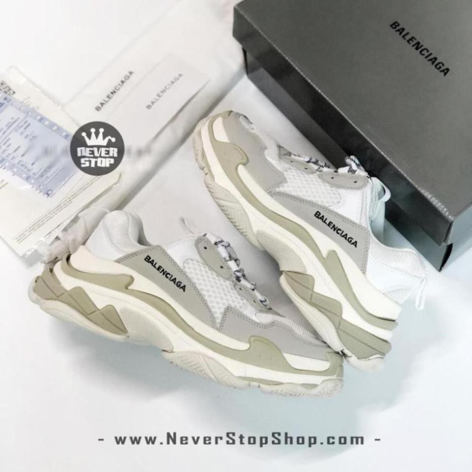 SALE Còn hàng-  [Giày Tết] Giày BALENCIAGA TRIPLE S TRẮNG nam nữ thời trang hàng chi tiết bản chuẩn đẹp, giá tốt -A122