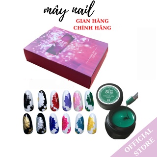 Gel vẽ móng, gel vẽ nổi hulian siêu đặc sét 12 màu