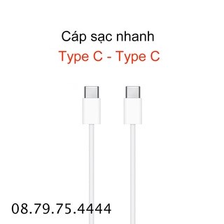 Dây sạc táo Type C 2 Đầu-Cáp sạc nhanh tablet táo ,laptop táo