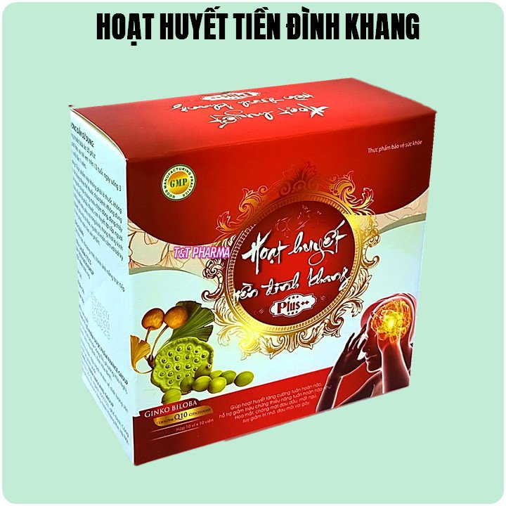 Hoạt Huyết Tiền Đình Khang Plus Giúp Tăng Cường Tuần Hoàn Não, Hỗ Trợ Giảm Thiểu Năng Tuần Hoàn Não, Bổ Não