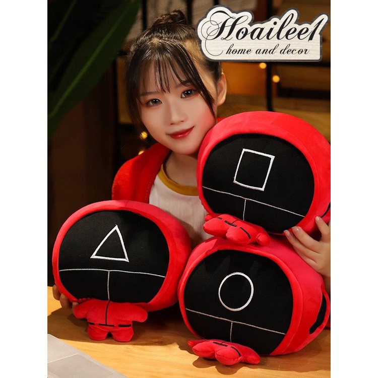 Bộ chăn gối văn phòng đa năng Chăn thú Squid Game