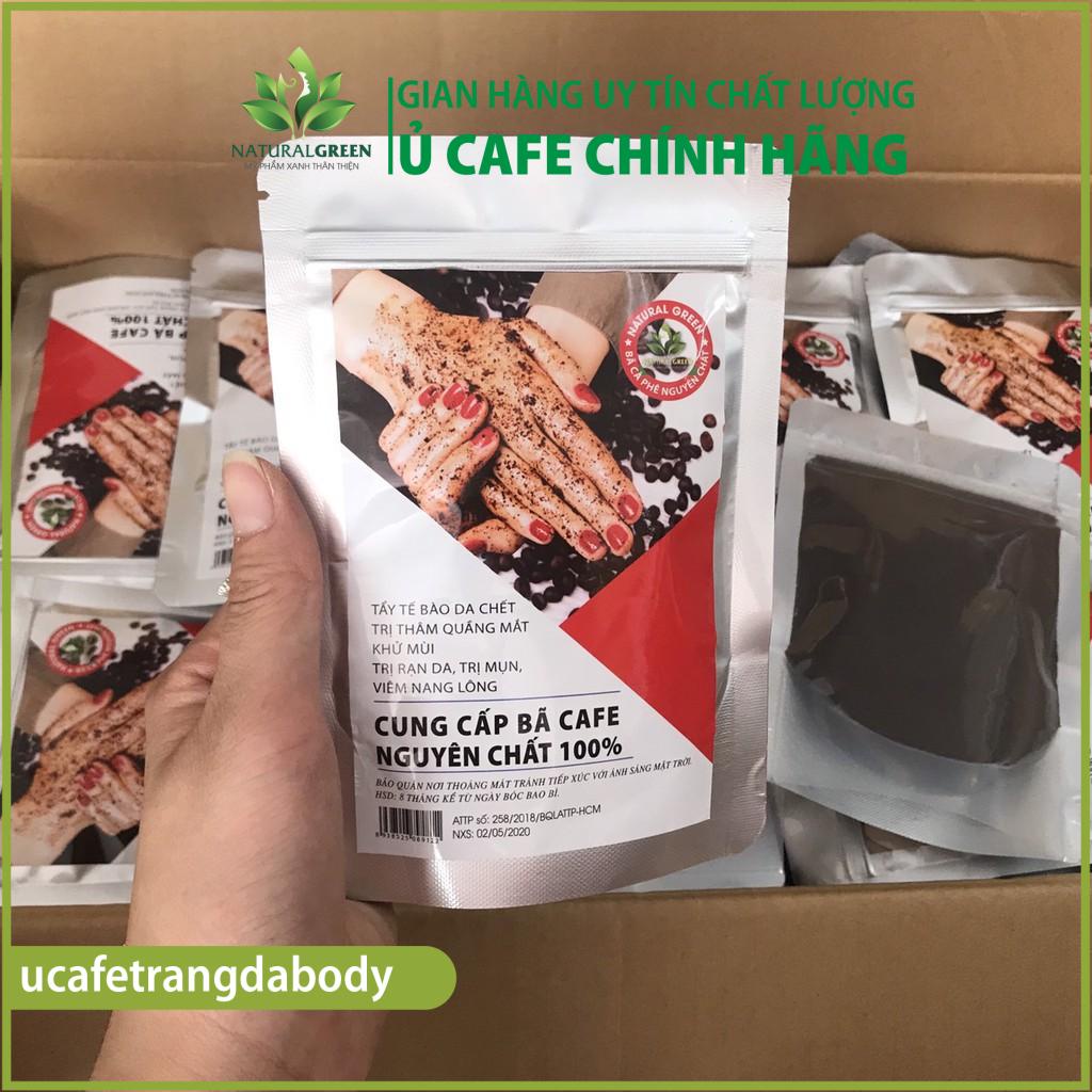 100g Bã cafe tắm trắng tẩy da chết siêu mịn