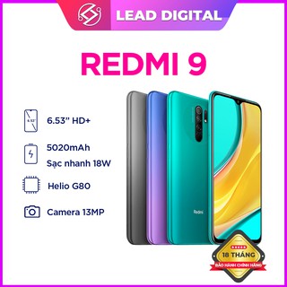 Điện Thoại Xiaomi Redmi 9-Hàng Chính Hãng-Mới Nguyên Seal 100%-Bảo Hành Điện Tử 18th