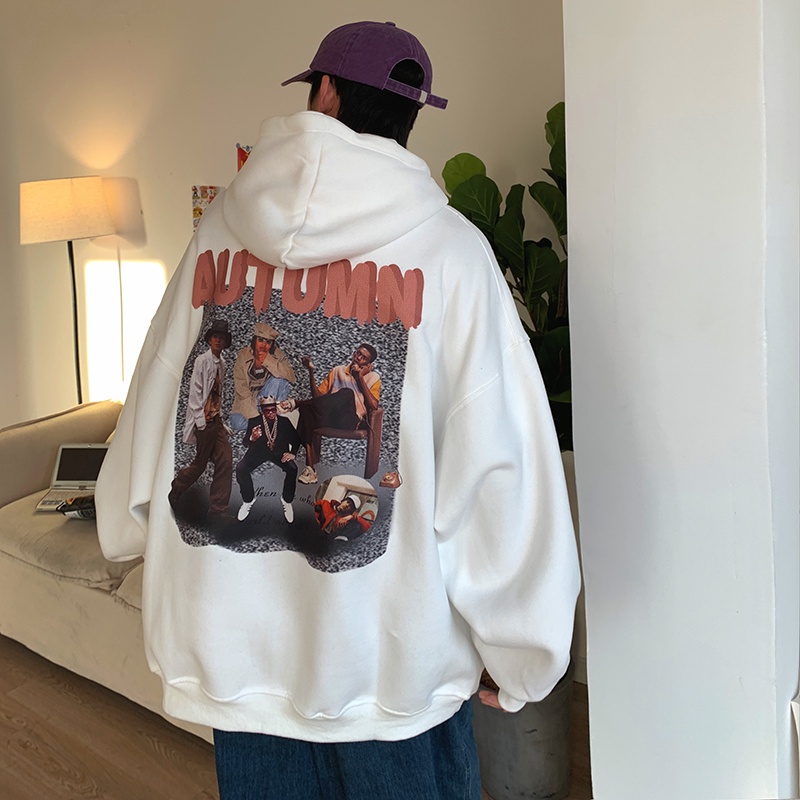 Áo Hoodie Phong Cách Âu Mỹ retro Thời Trang Cho Các Cặp Đôi