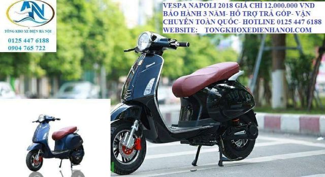 Xe máy điện vespa napoli 2018 đủ màu bảo hành 3 năm