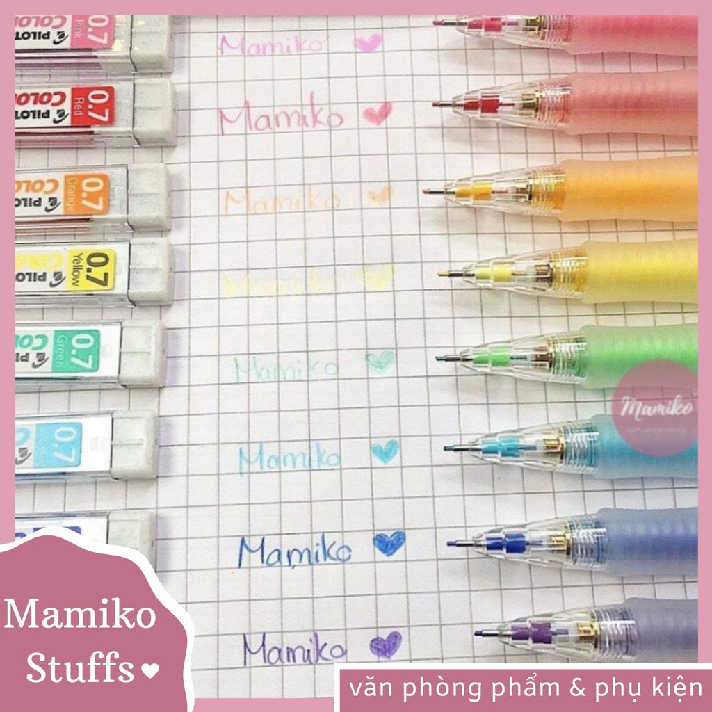 Bút chì Pilot 0.7mm - Bút chì viết ra màu có thể gôm tẩy được