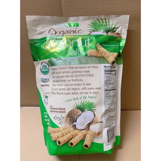 Bánh quế dừa Tropical Fields Organic 312g