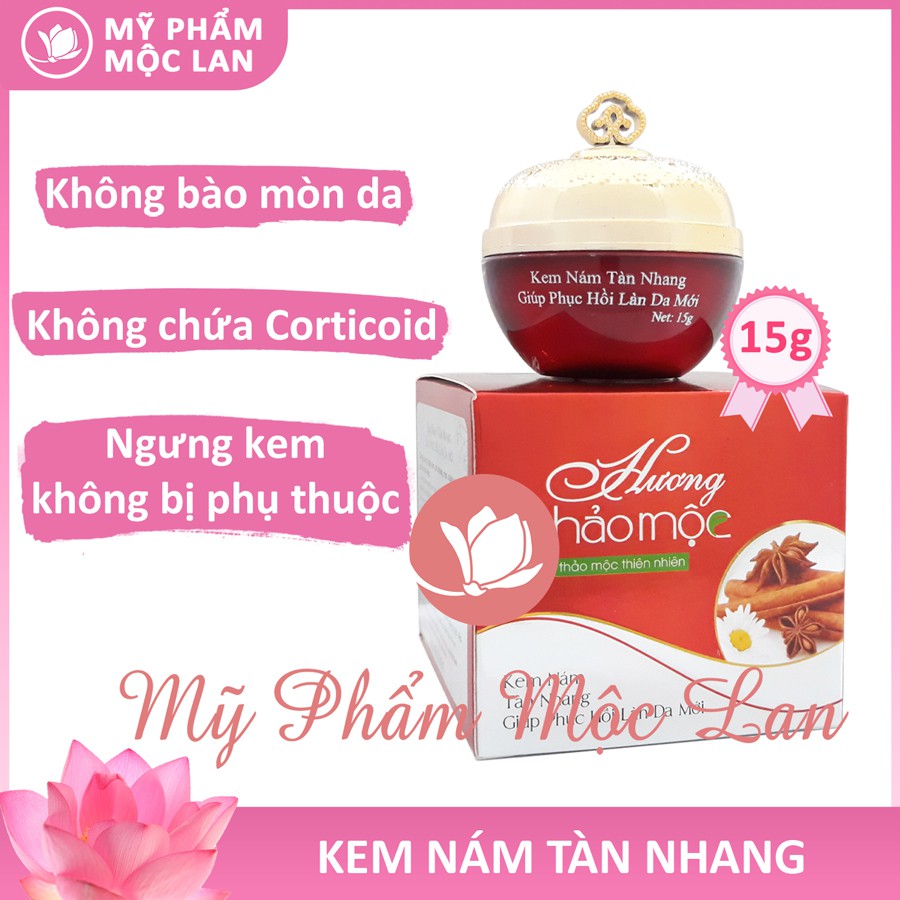 Kem nám tàn nhang, giúp phục hồi làn da mới - Kem Hương Thảo Mộc 15g - Mỹ phẩm Mộc Lan (HTMNAM15)