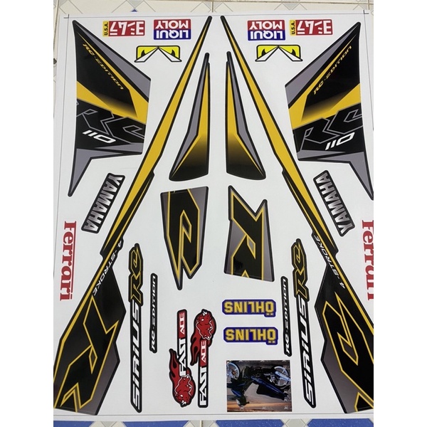 Tem rời sirius rc 2019 vàng xám