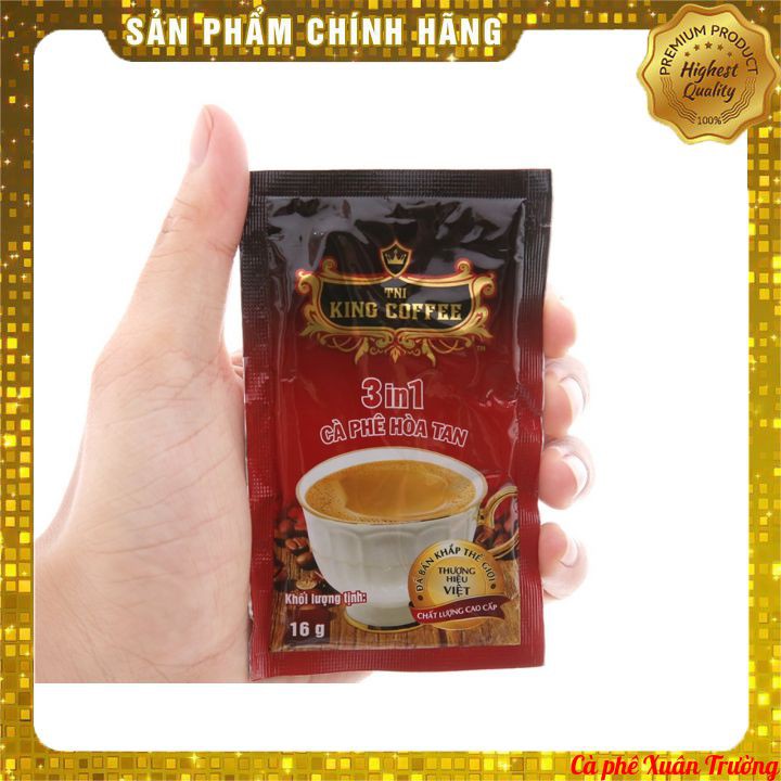 [GIÁ KHÔNG ĐỔI] Cà Phê Hoà Tan KING COFFEE 3in1 (Bịch 48 gói)