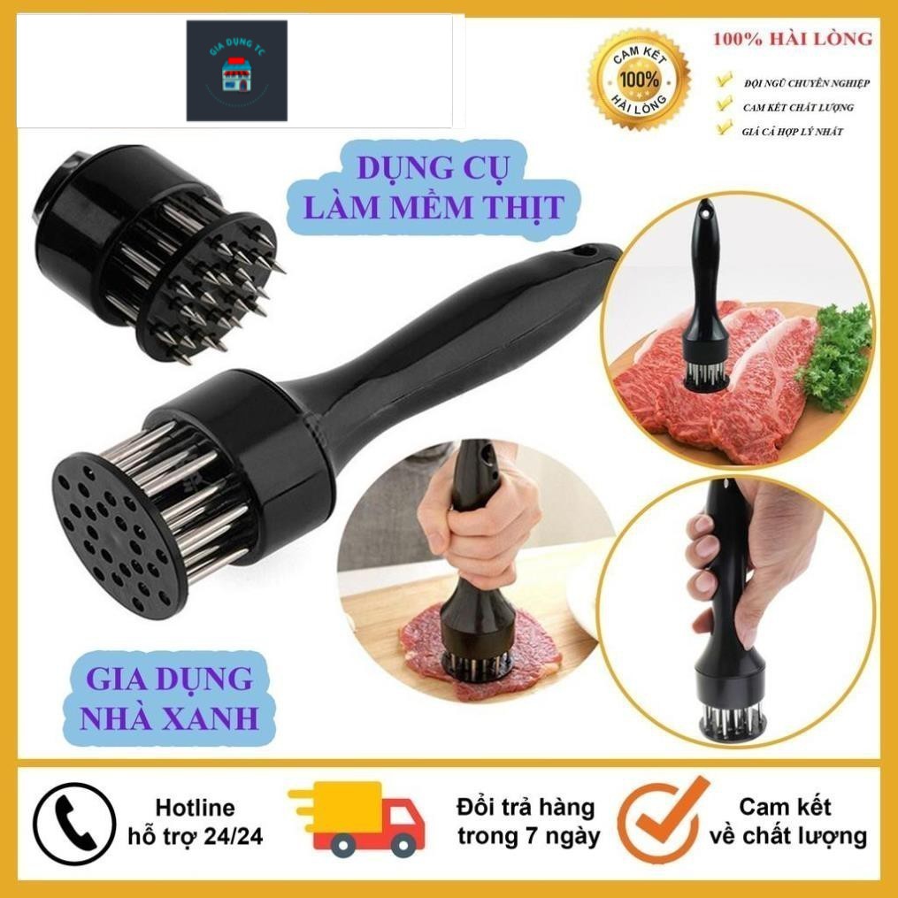 Dụng Cụ Làm Mềm Thịt, Dụng Cụ Dầm Thịt Bằng Tay, Giúp Mềm Thịt Bò, Làm Bít tết, Beefsteak, Meat Tender GiaDungTC