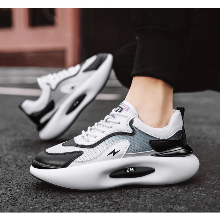 Giày nam thể thao sneaker ZM tia sét tăng chiều cao ( có 2 mầu )