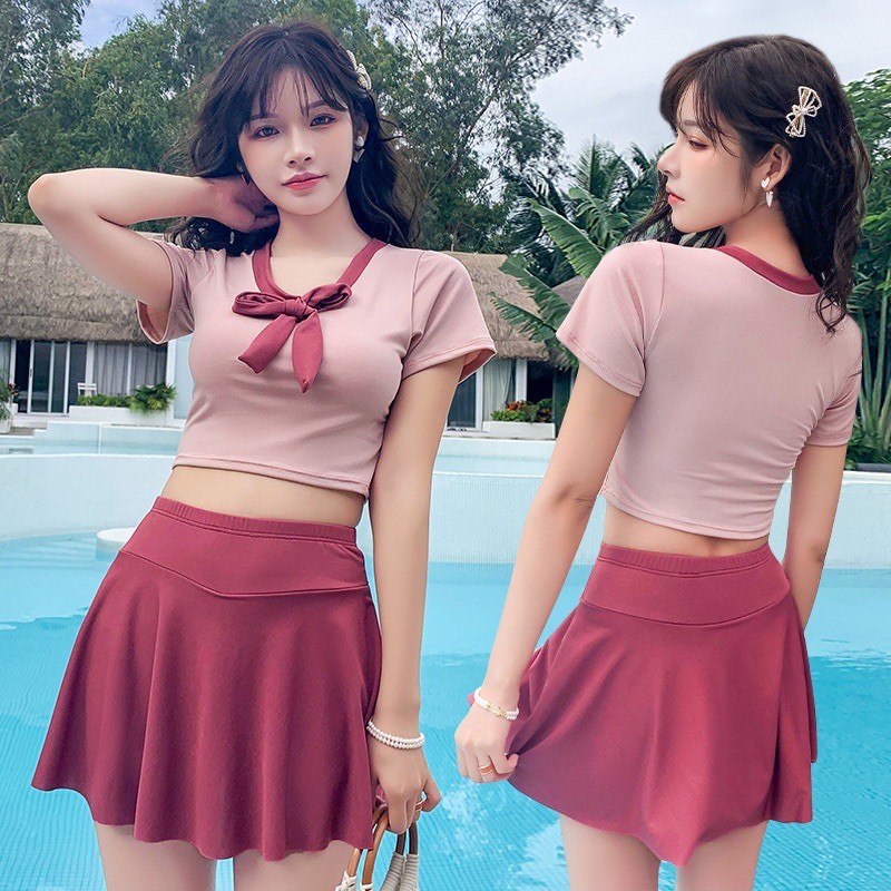 [Có sẵn] Set Bikini Đồ Bơi Váy Áo Bơi Kín Đáo Học Bơi Đi Biển ~ ORRIN Closet | BigBuy360 - bigbuy360.vn