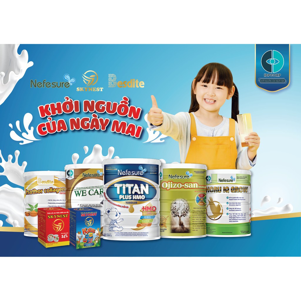 Sữa bột tăng chiều cao cho bé Nefesure Titan Plus HMO