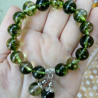Ưu linh xanh lá mix charm