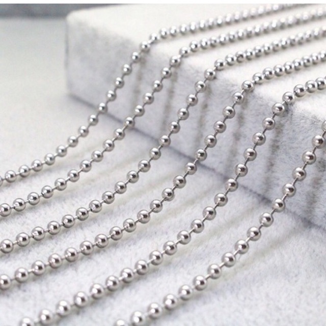 10 sợi dây chuyền bi inox