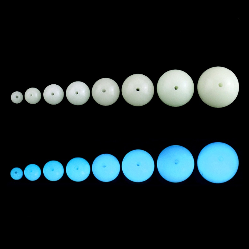 Bộ 10 Hạt Dạ Quang Tròn Dùng Làm Trang Sức Thủ Công DIY