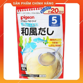 Bột nêm Dashi cá bào rong biển Pigeon 50g 5M+