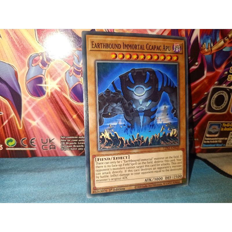 [KN yugioh shop] thẻ bài: Earthbound Immortal Ccapac Apu - LDS3-EN039 - Common 1st Edition