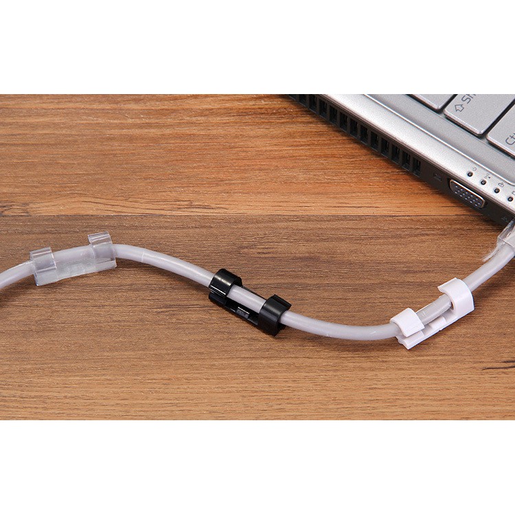 Vỉ 20 Kẹp Cố Định Dây Điện, Giữ Dây Cáp Sạc Thông Minh Chống Rối – Dumi Shop