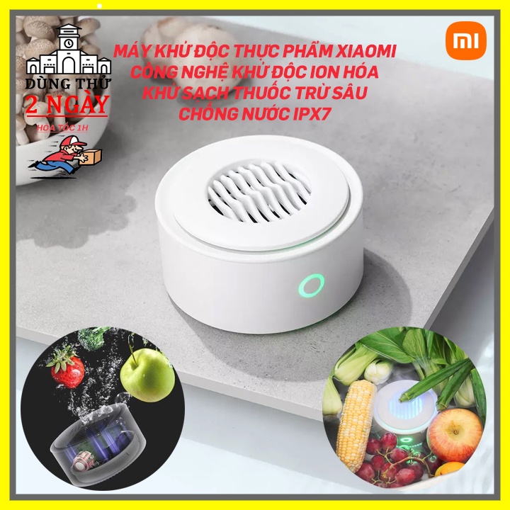 Máy khử độc thực phẩm Xiaomi Youban, loại bỏ thuốc trừ sâu và diệt khuẩn, công nghệ I-ON hóa