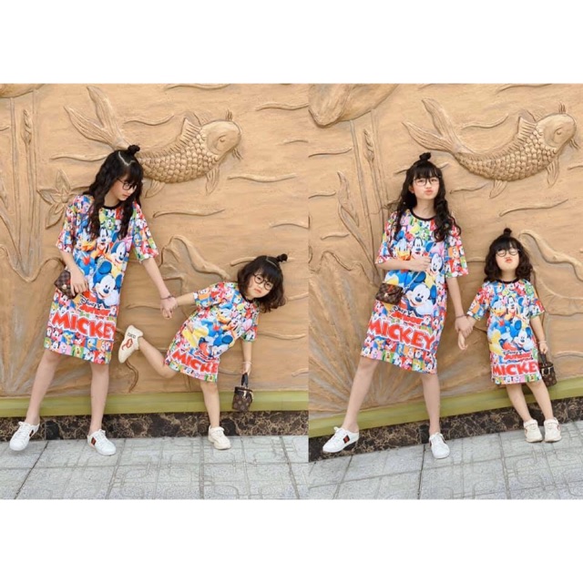 Đầm suông thun lạnh 3d