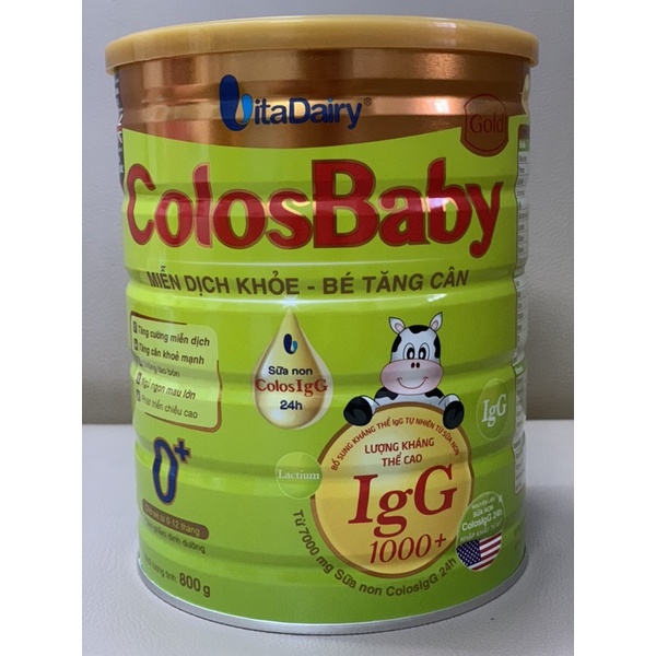 Sữa Colosbaby gold 0+ 1+ 2+ 800g IgG1000