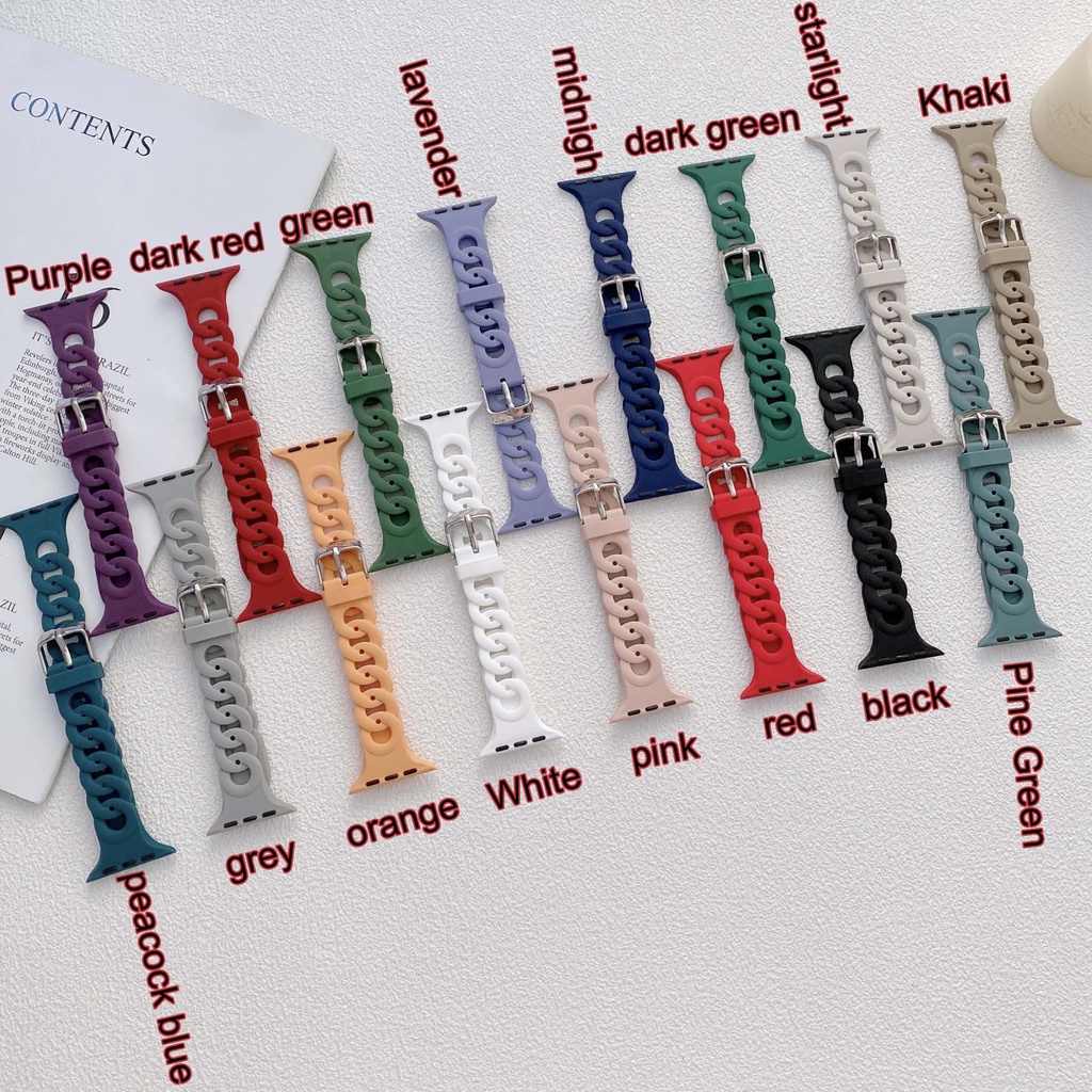 Dây Đeo Silicone Thoáng Khí Dành Cho Đồng Hồ Thông Minh apple watch 40mm 44mm 45mm 41mm 38mm 42 44mm 49mm iwatch Series 3 4 5 6 se 7 8