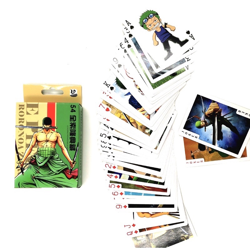 Bộ bài Tây ZoZo One piece 54 quân bài ảnh khác nhau /bộ bài Tú lơ khơ zozo