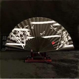 ( 100 ) Quạt cổ phong dây tuyến Vạn hoa quạt xếp cầm tay phong cách Trung Quốc cosplay in hoa trang trí đẹp cổ trang