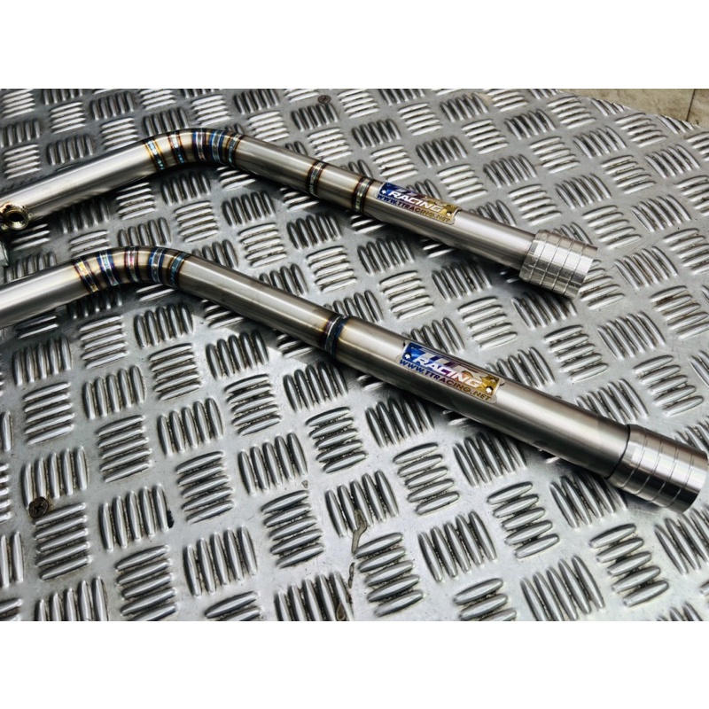 Cổ titan TTR gắn pô zin Suzuki Raider, Sonic, Winner X