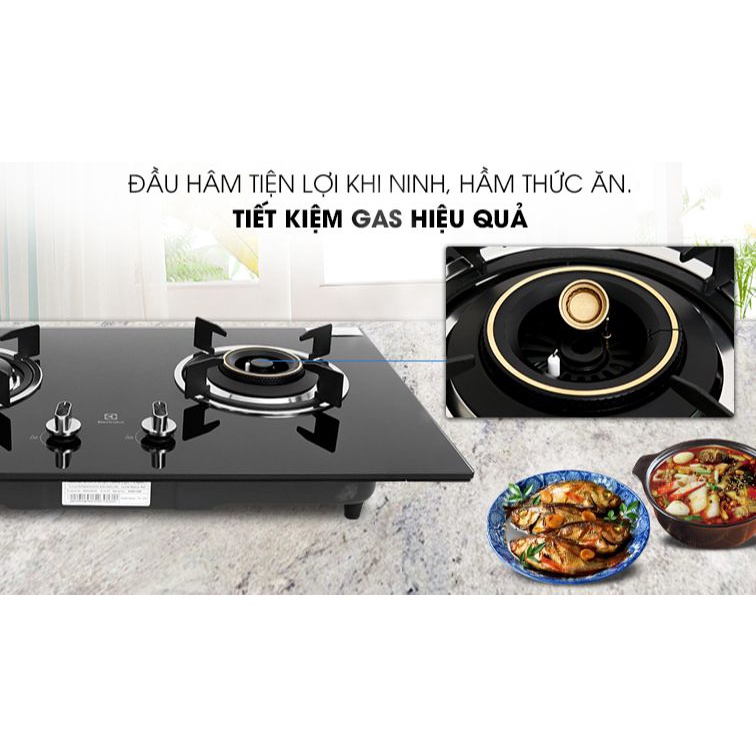 Bếp gas âm Electrolux EHG723BA Tr bày Mới 98%-+Tặng dây gas,Tiết kiệm gas,Đánh lửa IC,an toàn,Có đầu hâm