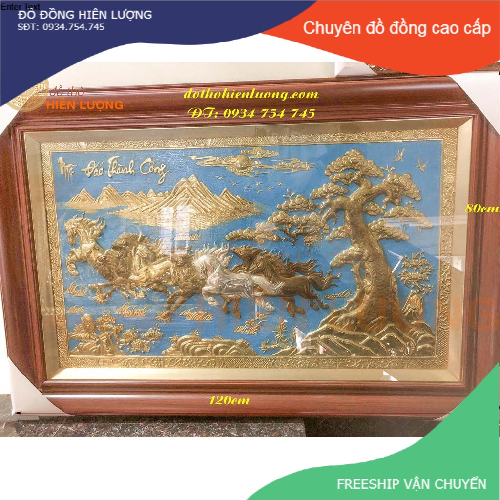 Tranh Mã Đáo Thành Công (Dài 1,2m Rộng 0.8m)
