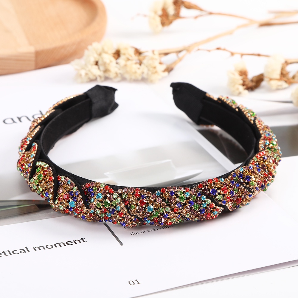 Haimeikang Cài Tóc Đính Đá Giả Kim Cương Sang Trọng Sáng Tạo Hàng Mới