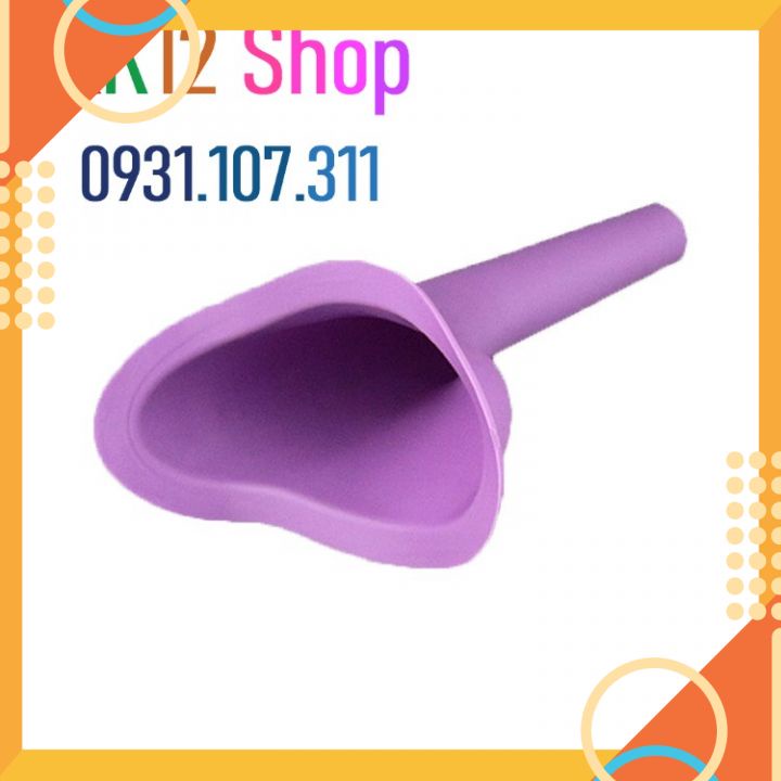 Ống tiểu đứng tiện lợi cho nữ. Ống tiểu thiết kế tiện lợi cho du lịch cắm trại, nơi không có wc ngồi.