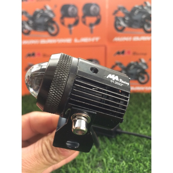 Trợ sáng mini 2 màu MAracing 20w loại 1 nguồn nhôm, có quạt