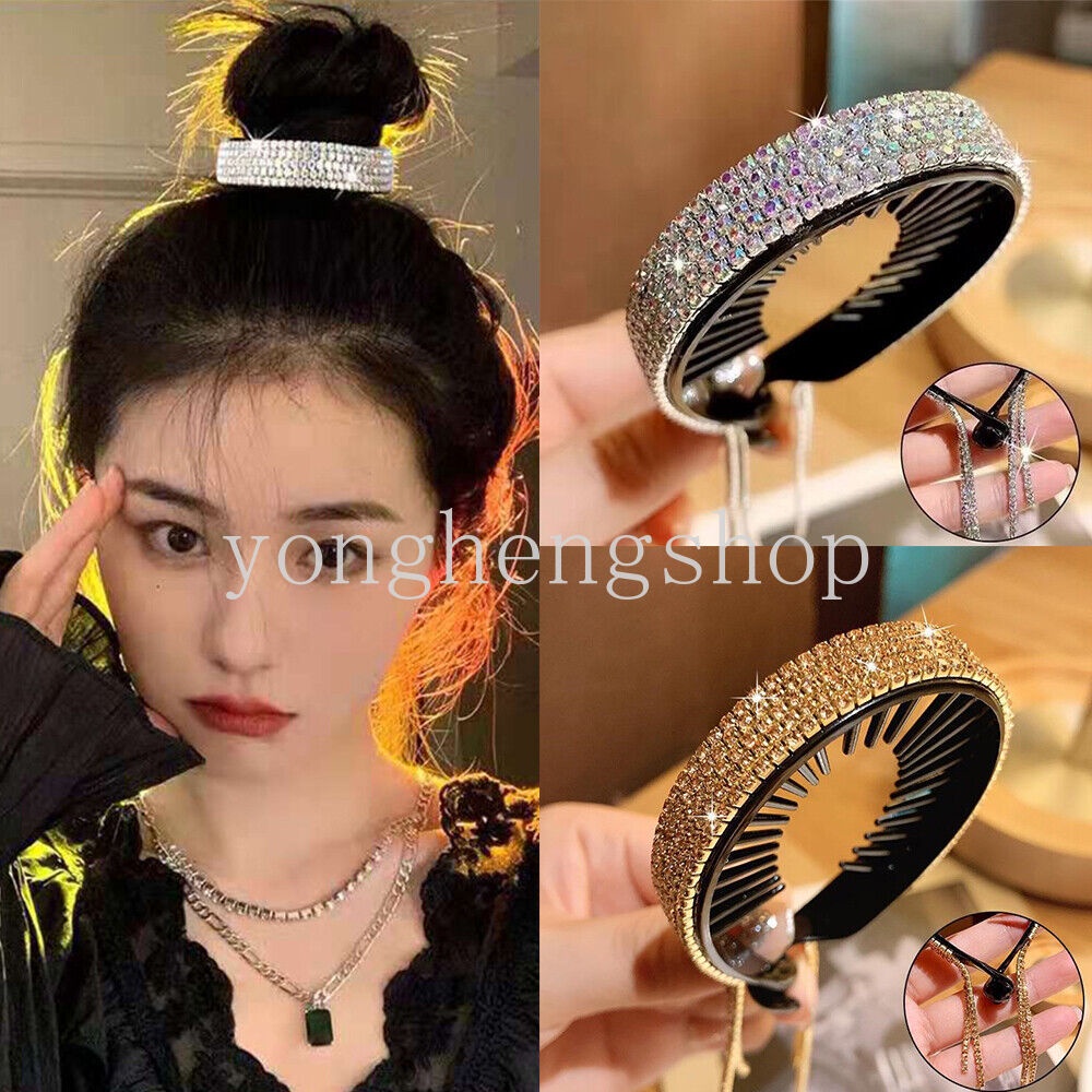 Kẹp Tóc Đính Đá Lấp Lánh Thời Trang Cho Nữ