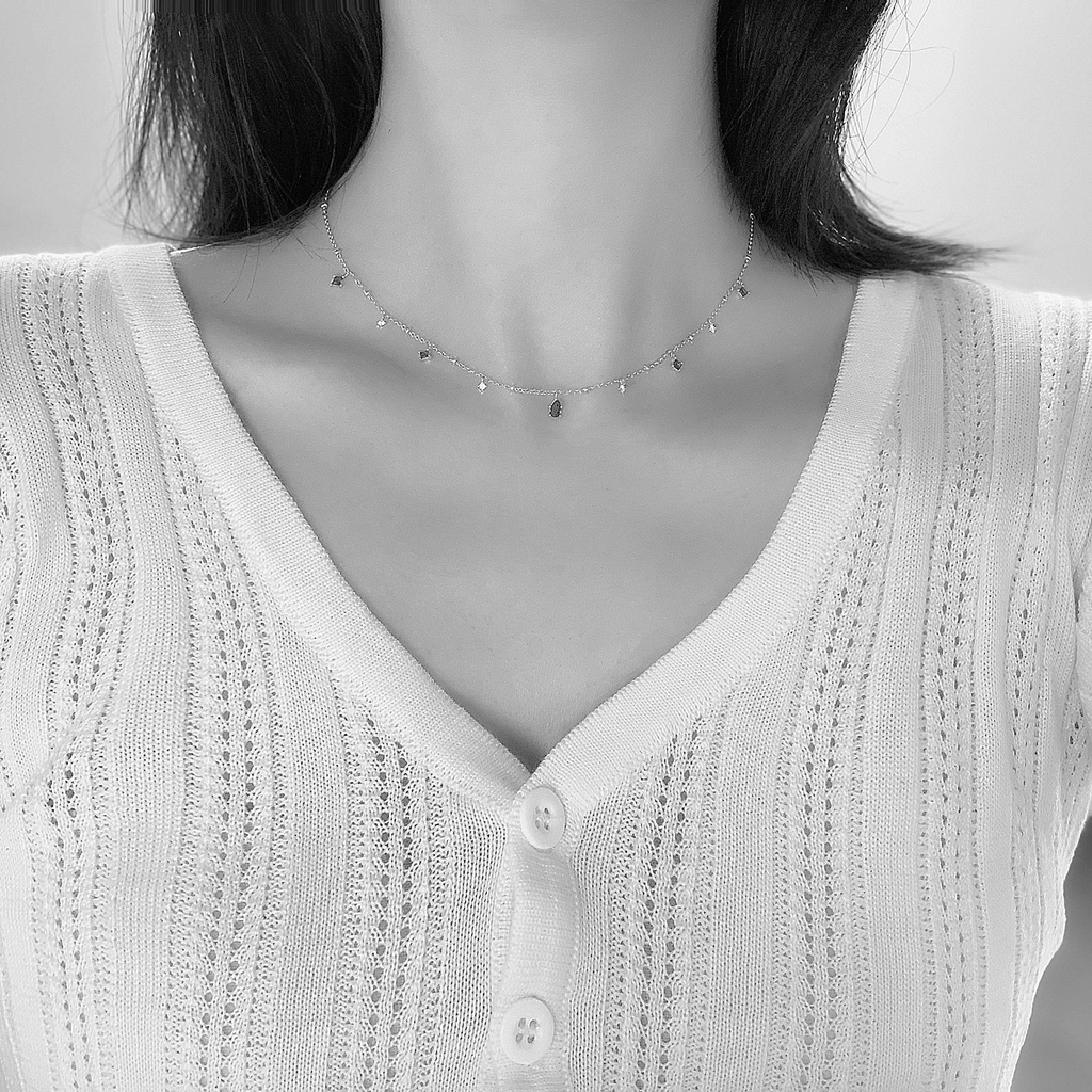 Vòng Cổ Choker Bằng Đồng Tinh Xảo Lấp Lánh Cho Nữ