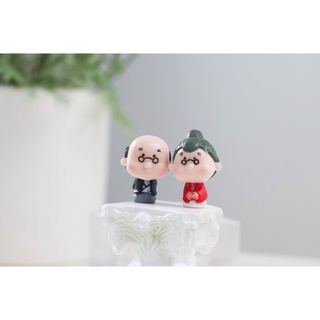 Đôi ông bà charm 3D siêu ngỗ nghĩnh đáng yêu
