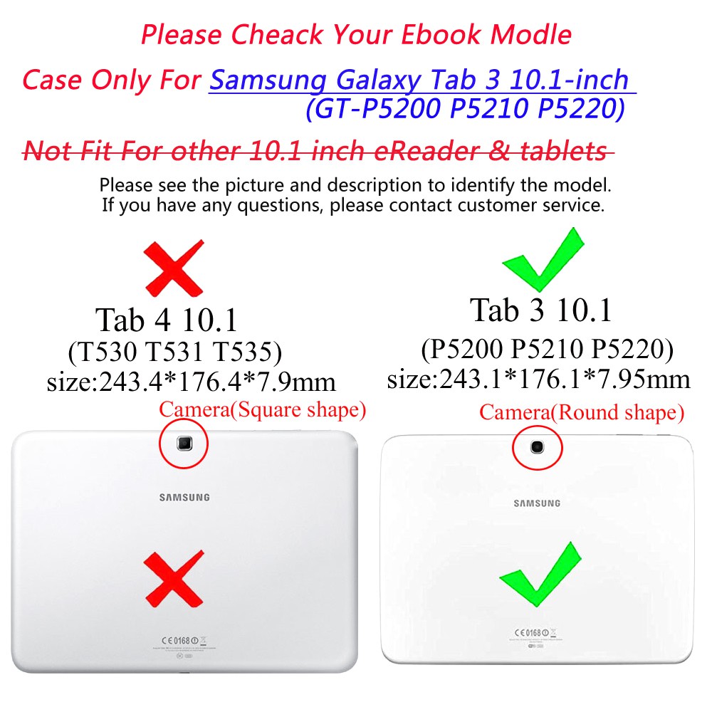 Samsung Galaxy Tab 3 10.1 inch GT-P5200 P5210 P5220 tablet Smart Stand cover case with auto sleep/wake | BigBuy360 - bigbuy360.vn